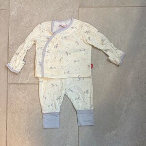 Magnetic Me kimono style Sleepy time stork pajama set